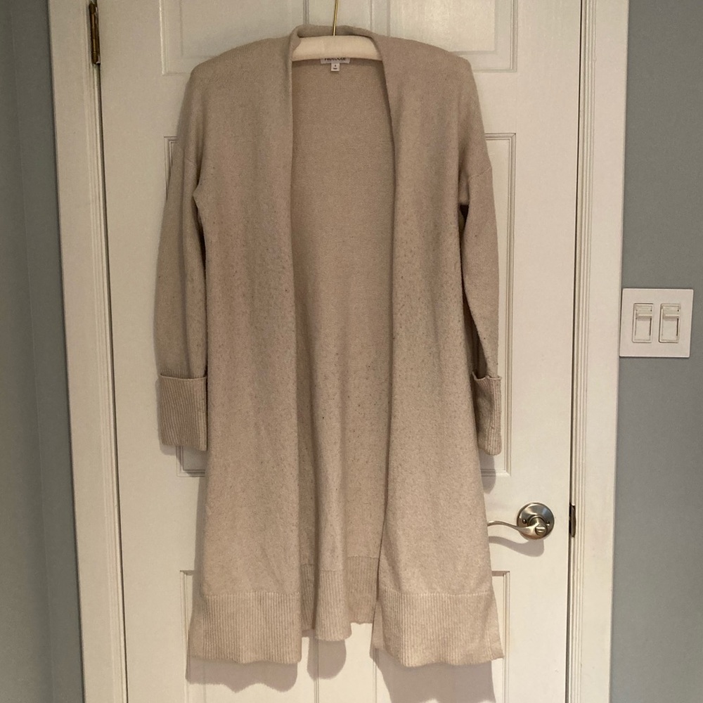 Prologue extra-long cardigan, beige, S
